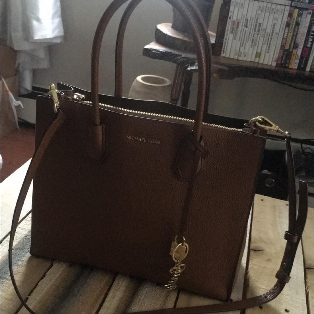 Michael Kors Mercer Tote - Saddle - Picture 1 of 6